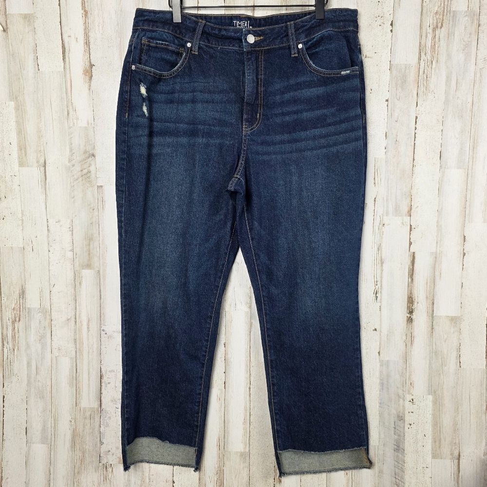 Time and Tru High Rise Denim Blue Jeans Size 18